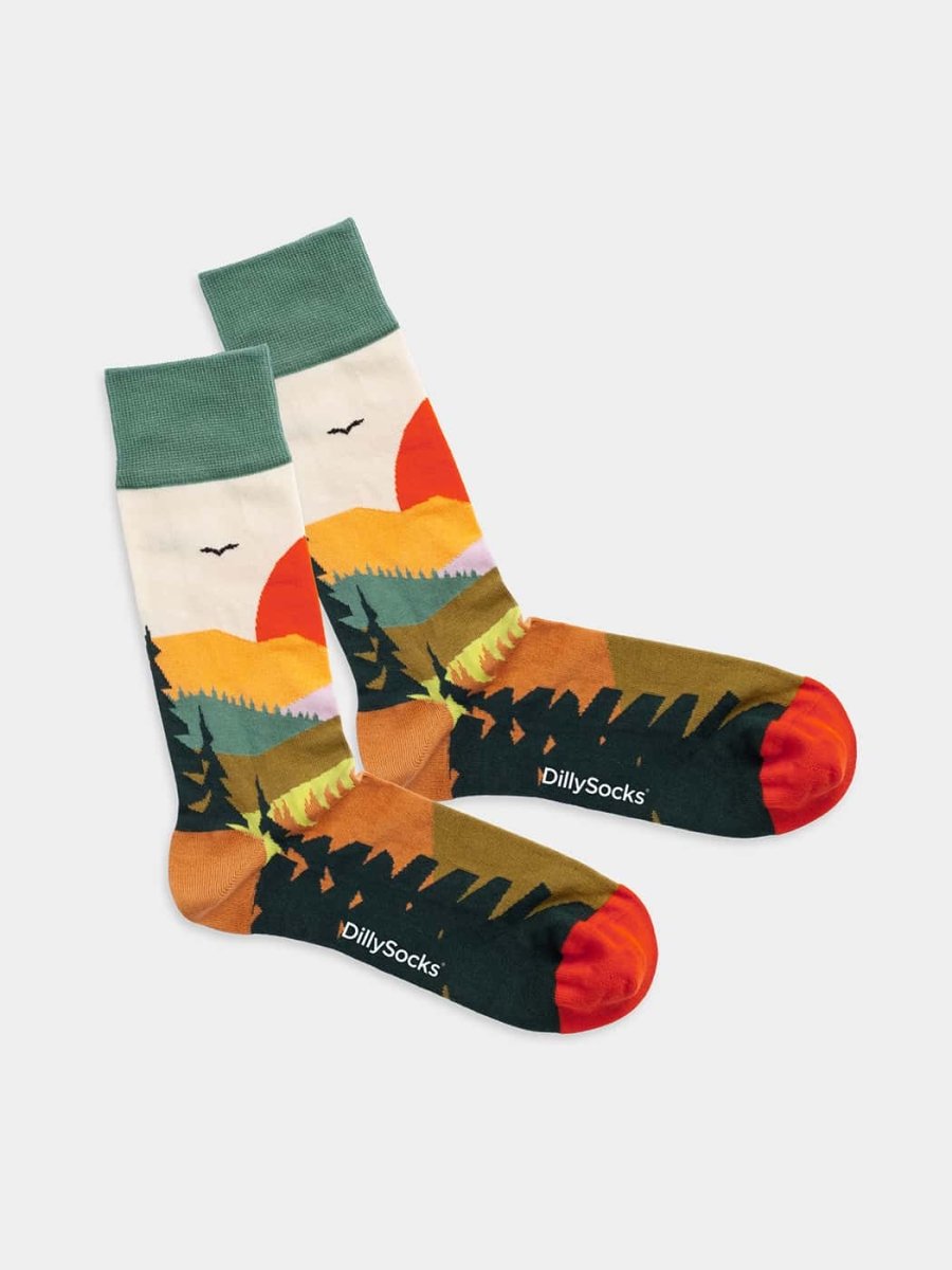 Socken Forest Sunset von DillySocks