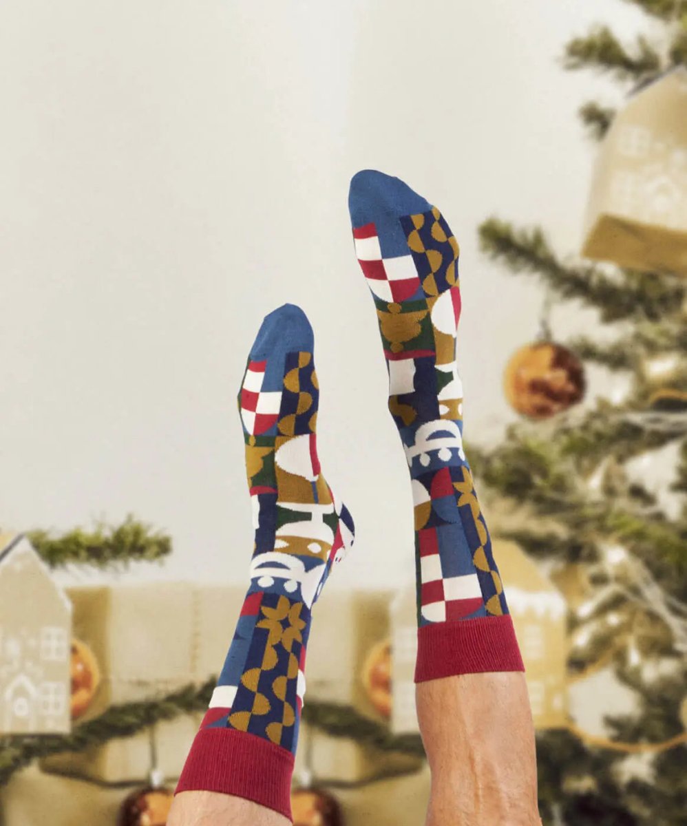 Socken Geometric Holidays von DillySocks