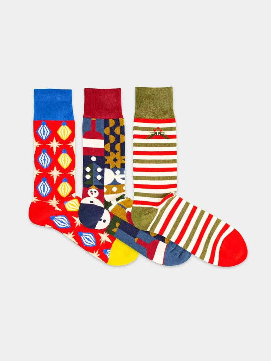 Socken - Geschenkbox Best Time of the Year (3er Box) von DillySocks