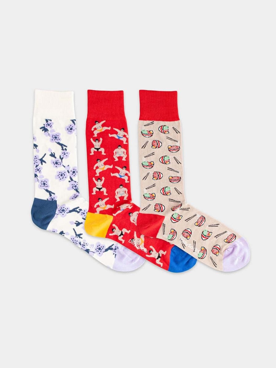 Socken - Geschenkbox Big In Japan (3er Box) von DillySocks