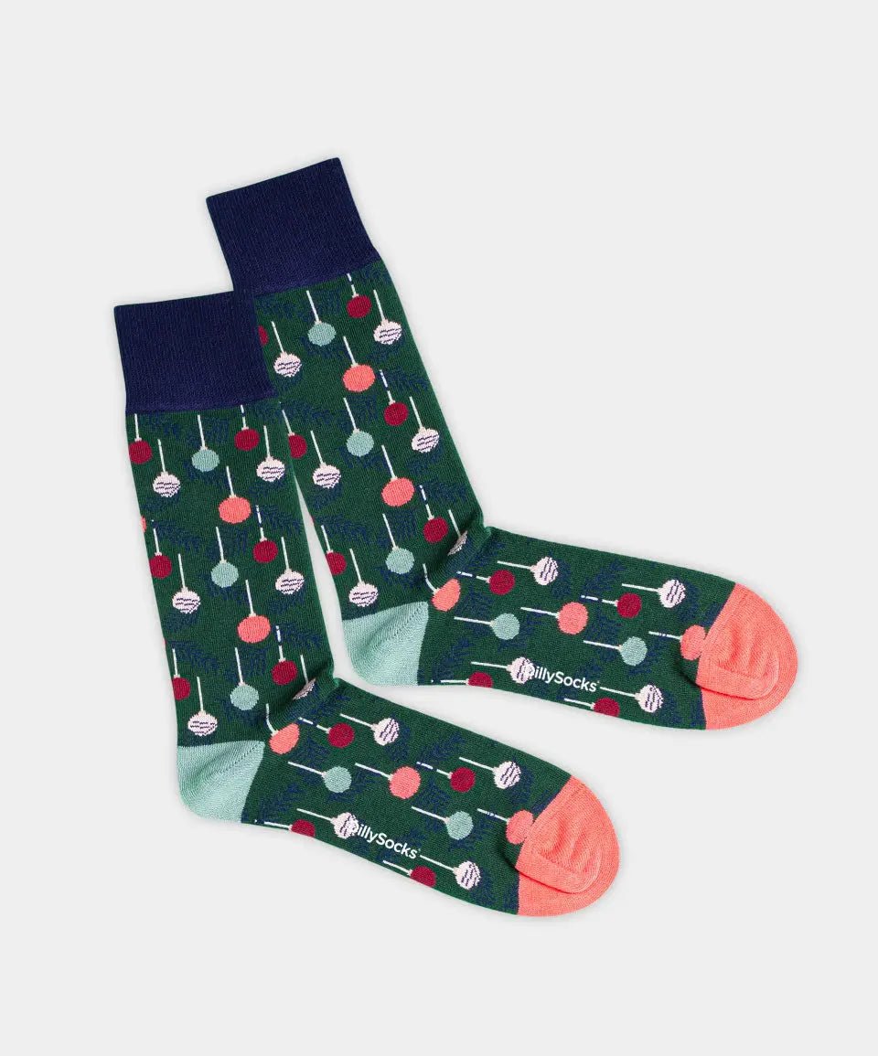Socken - Geschenkbox Candy Christmas Baubles (3er Box) von DillySocks