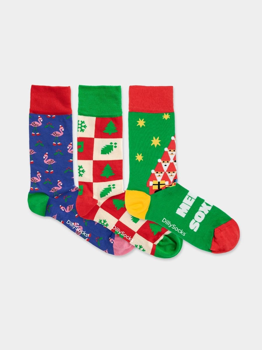 Socken - Geschenkbox Christmas Season (3er Box) von DillySocks