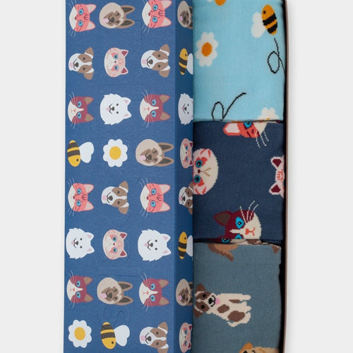 Socken - Geschenkbox Cute Animal Crew (3er Box) von DillySocks