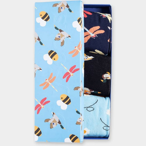 Socken - Geschenkbox Flutter into Spring (3er Box) von DillySocks
