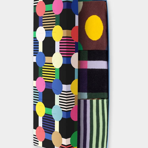 Socken - Geschenkbox Geo Trio (3er Box) von DillySocks