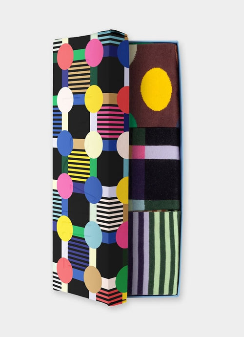 Socken - Geschenkbox Geo Trio (3er Box) von DillySocks