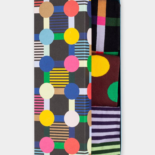 Socken - Geschenkbox Geo Trio (3er Box) von DillySocks