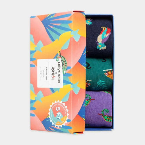Socken - Geschenkbox Masoala (3er Box) von DillySocks