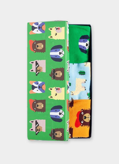 Socken - Geschenkbox Paws & Friends (3er Box) von DillySocks