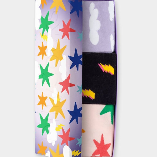 Socken - Geschenkbox Sky Sparks (3er Box) von DillySocks