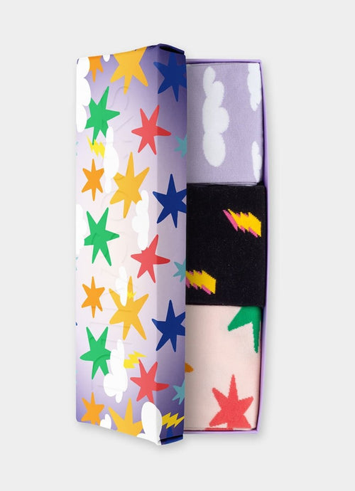 Socken - Geschenkbox Sky Sparks (3er Box) von DillySocks