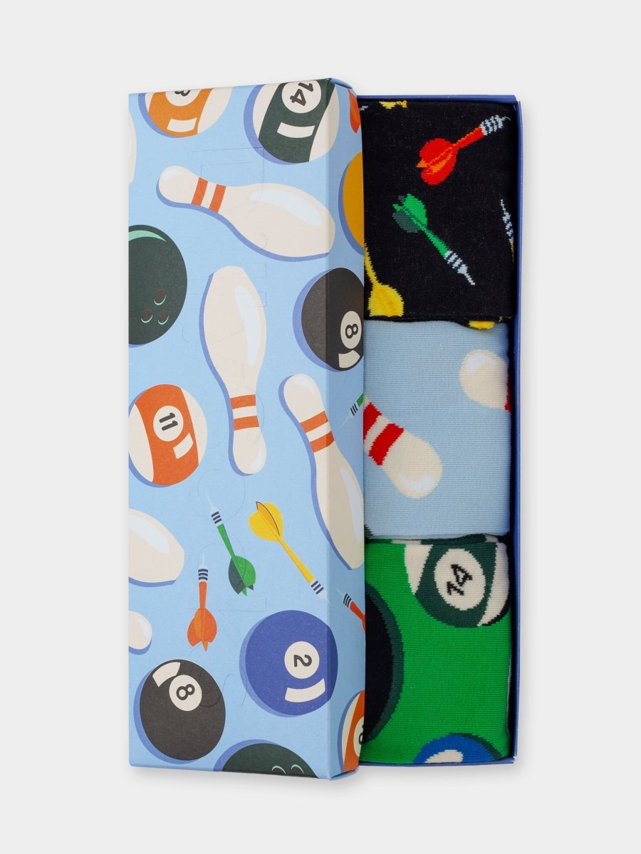 Socken - Geschenkbox Strike & Score (3er Box) von DillySocks