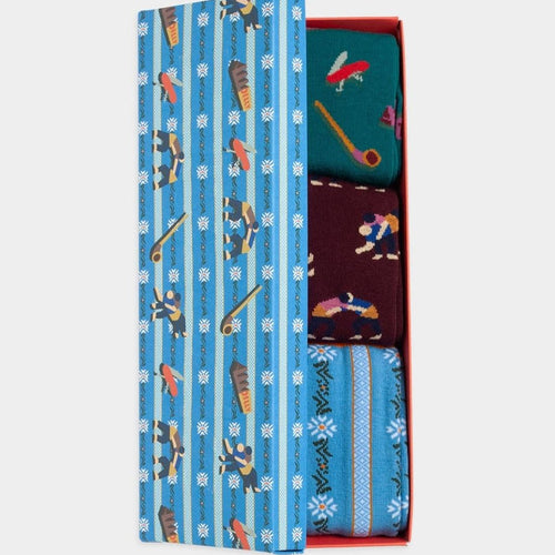 Socken - Geschenkbox Swiss Essentials (3er Box) von DillySocks