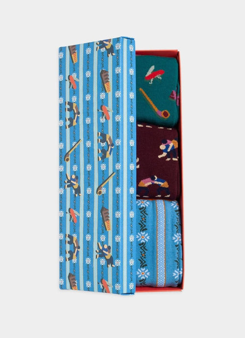 Socken - Geschenkbox Swiss Essentials (3er Box) von DillySocks