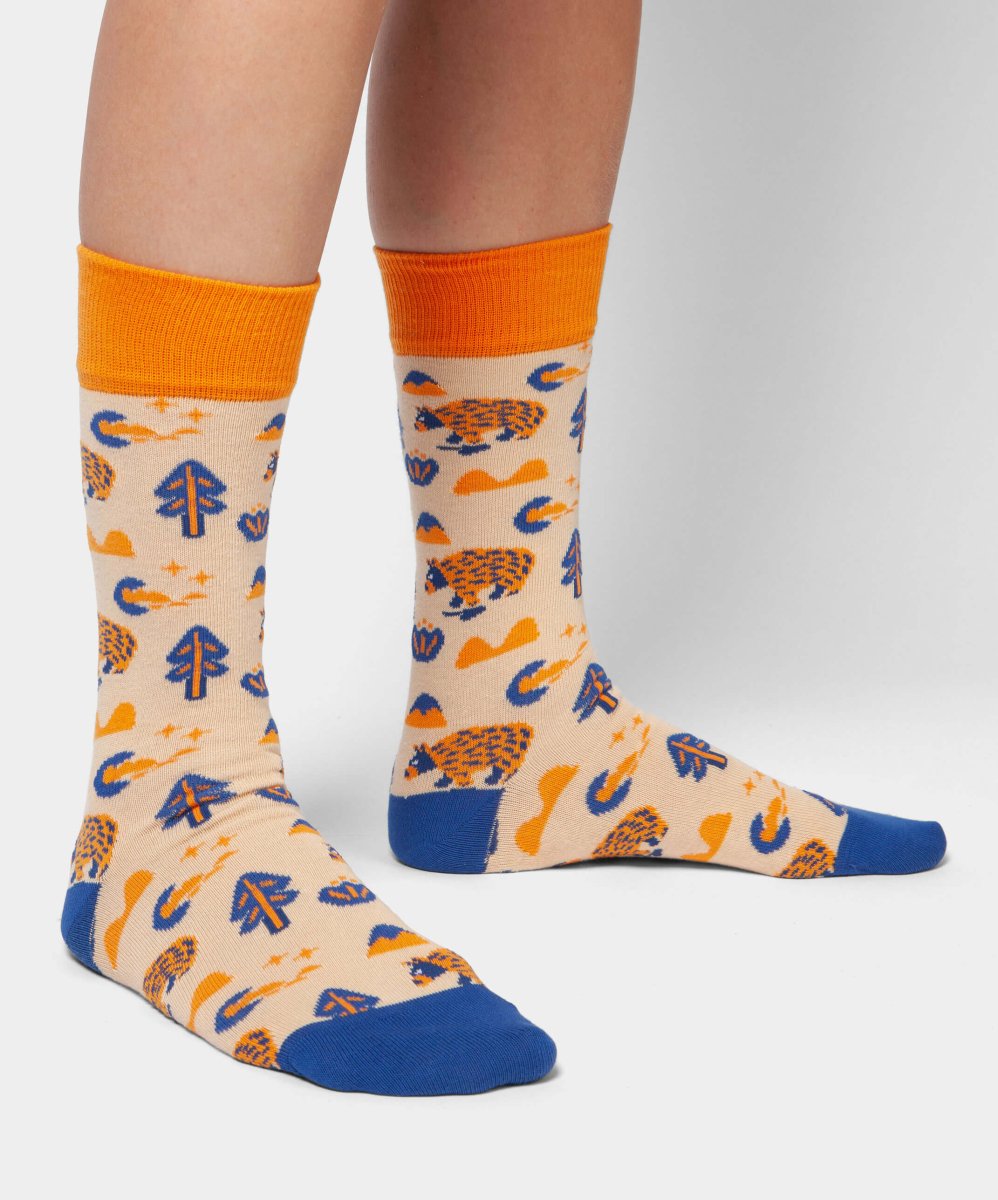 Socken Happy Hiking Bear von DillySocks
