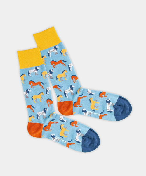 dilly socks Notre chaussettes: Horse Jump