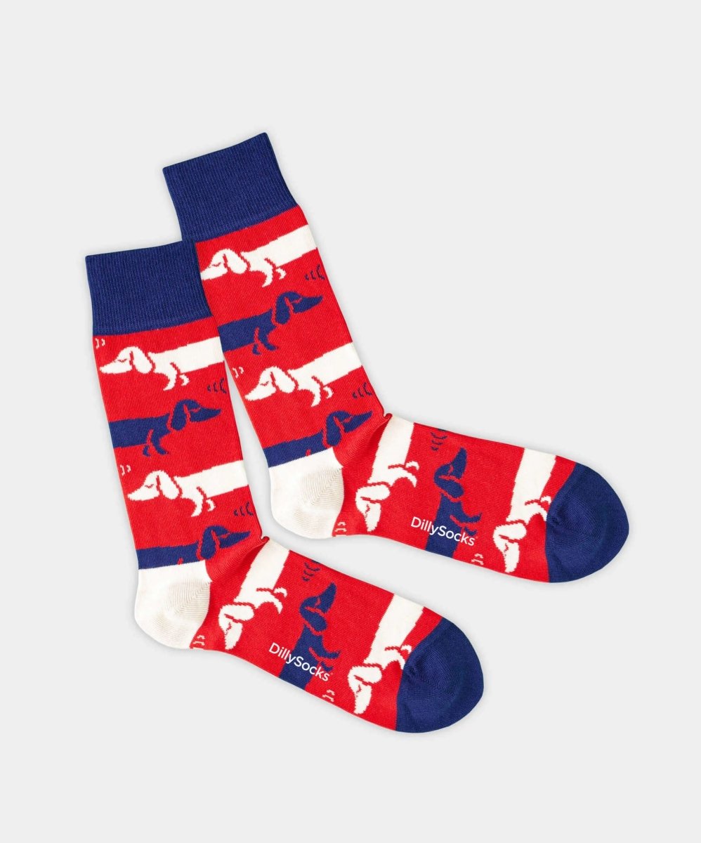Socken Hot Dog von DillySocks