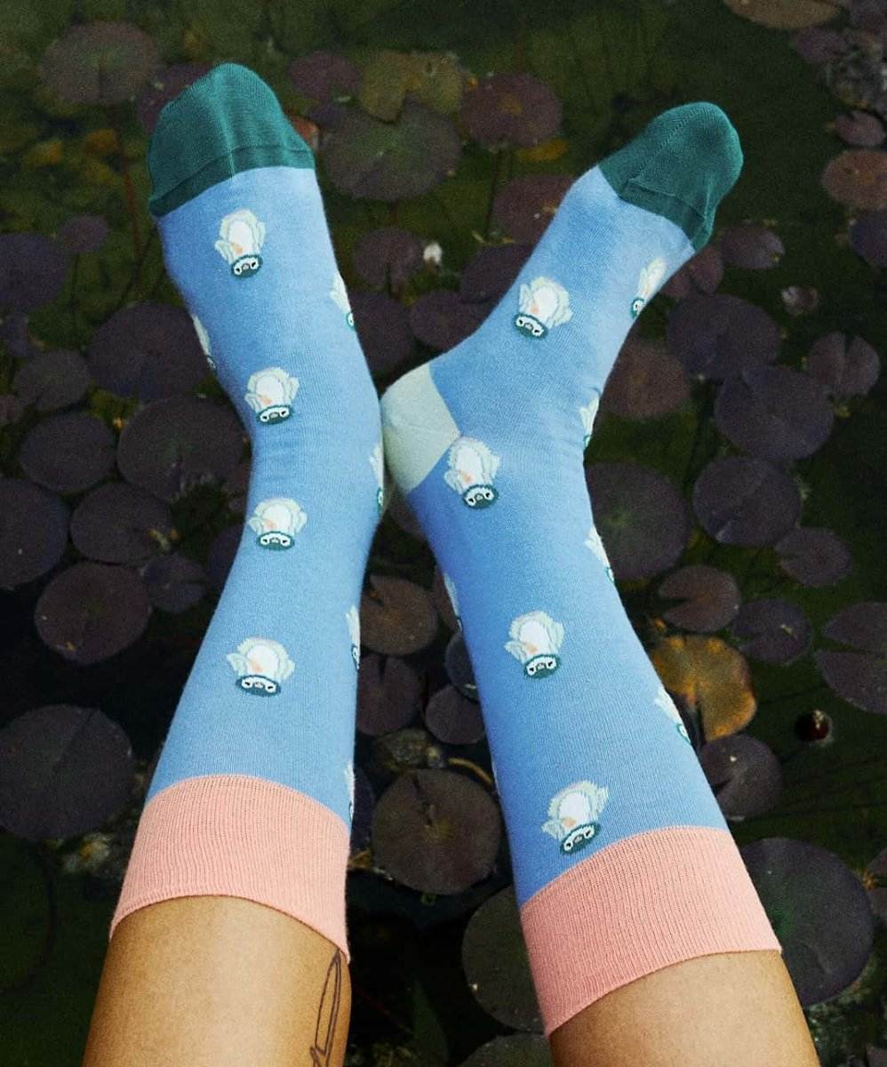 Ice Ice Pingu Blaue Pinguin-Socken für kalte Tage