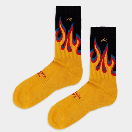 Socken Keep Burning. <br> Andri Ragettli Drop von DillySocks