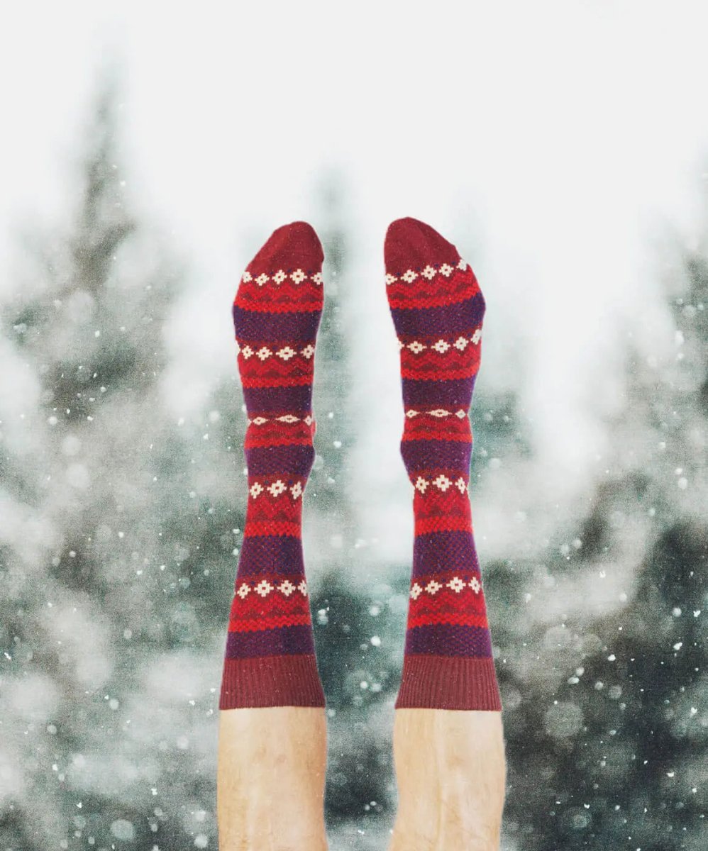 Socken Knitty Log Fire von DillySocks