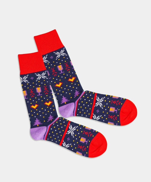 dilly socks Notre chaussettes: Knitty Soxmas Night