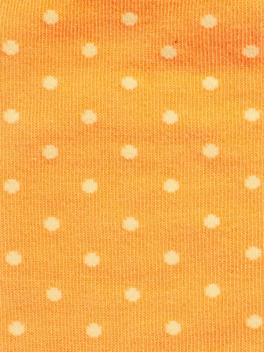 Socken Lime Dot Orange von DillySocks