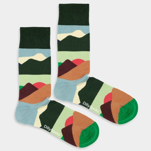 Socken Mountain Peaks von DillySocks