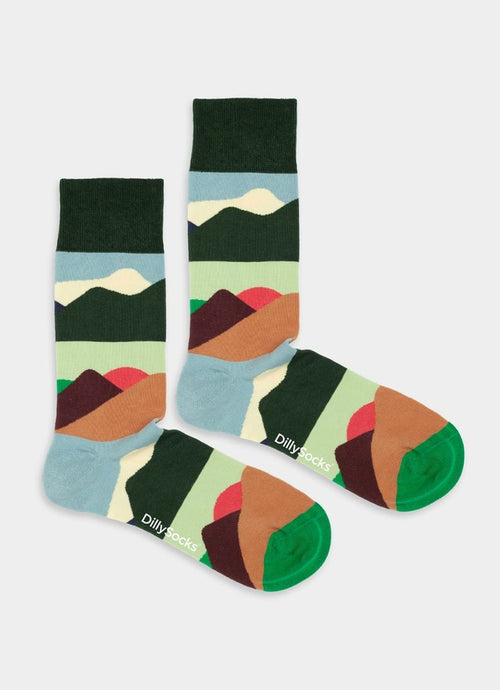 Socken Mountain Peaks von DillySocks
