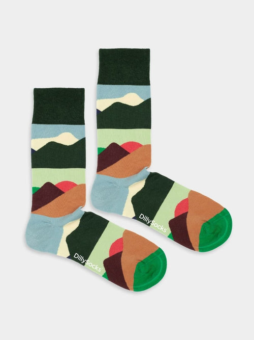 Socken Mountain Peaks von DillySocks