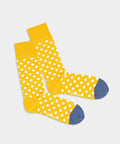 Gelbe Mustard Dots Senfflecken auf Socken für Freude