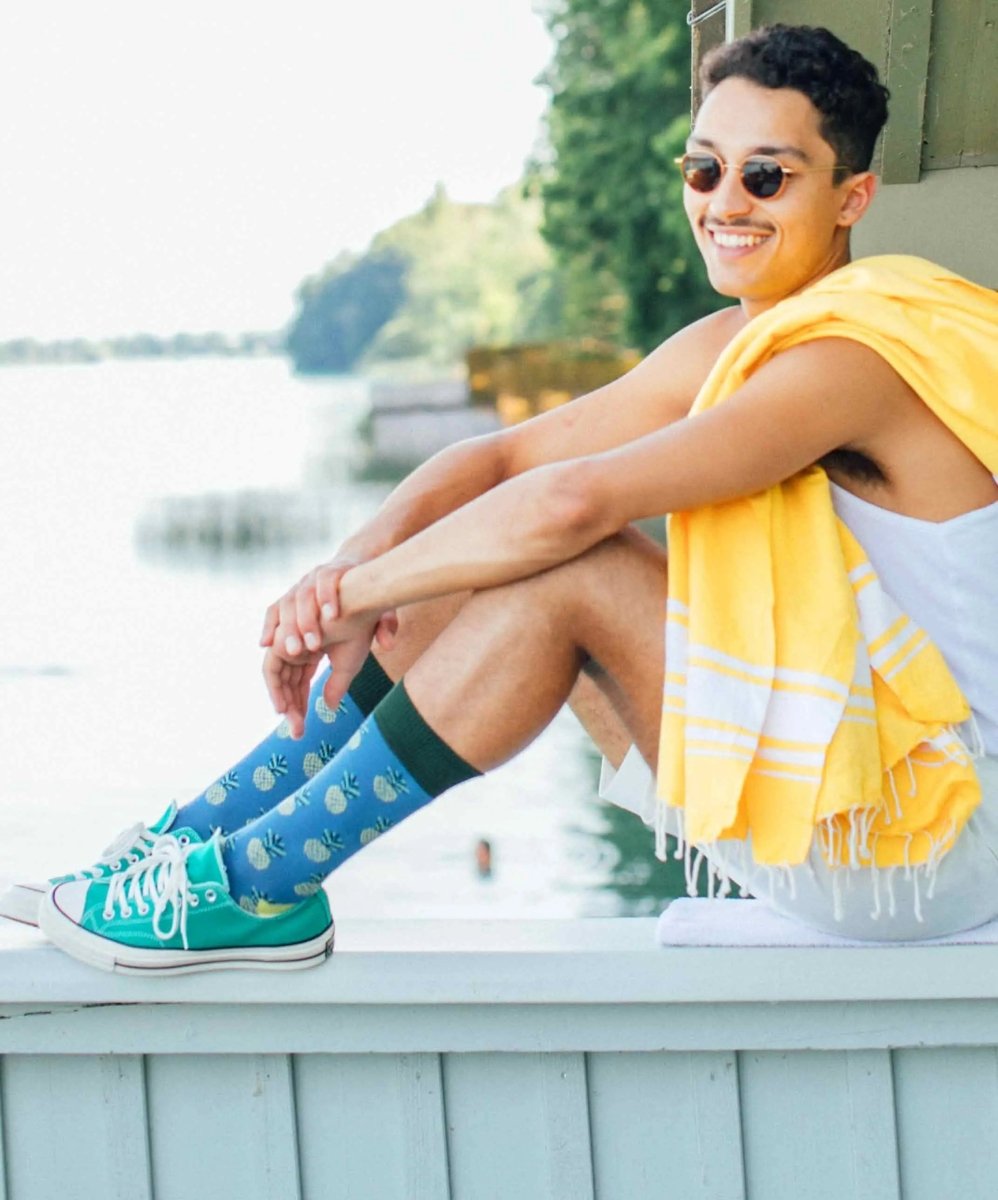 Socken Pineapple Indigo von DillySocks