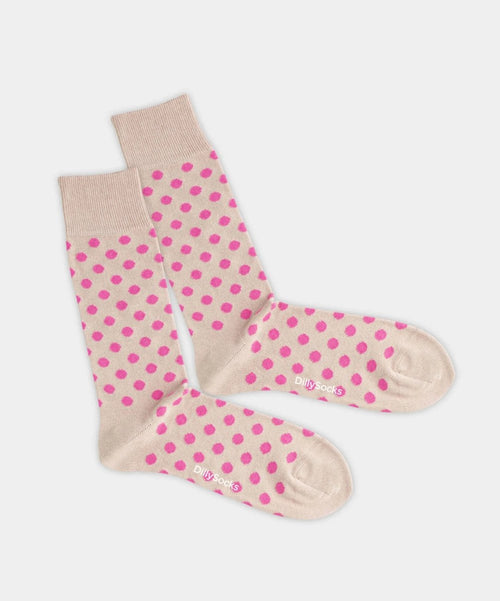 dilly socks Notre chaussettes: Pink Concrete