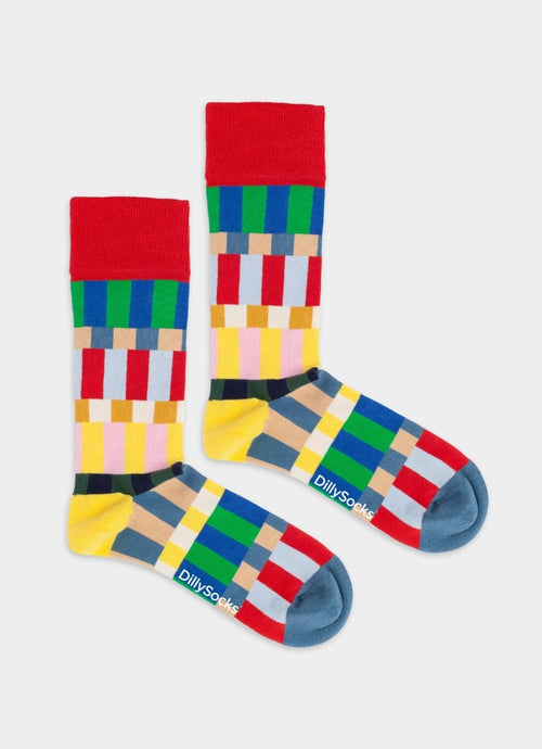 Socken Pixel Blocks von DillySocks