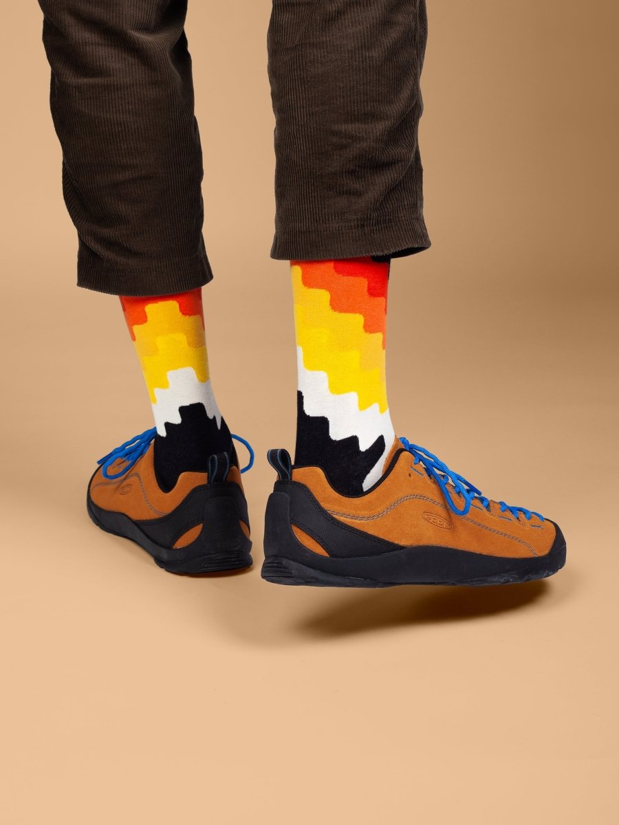 Socken Pixel Flame von DillySocks