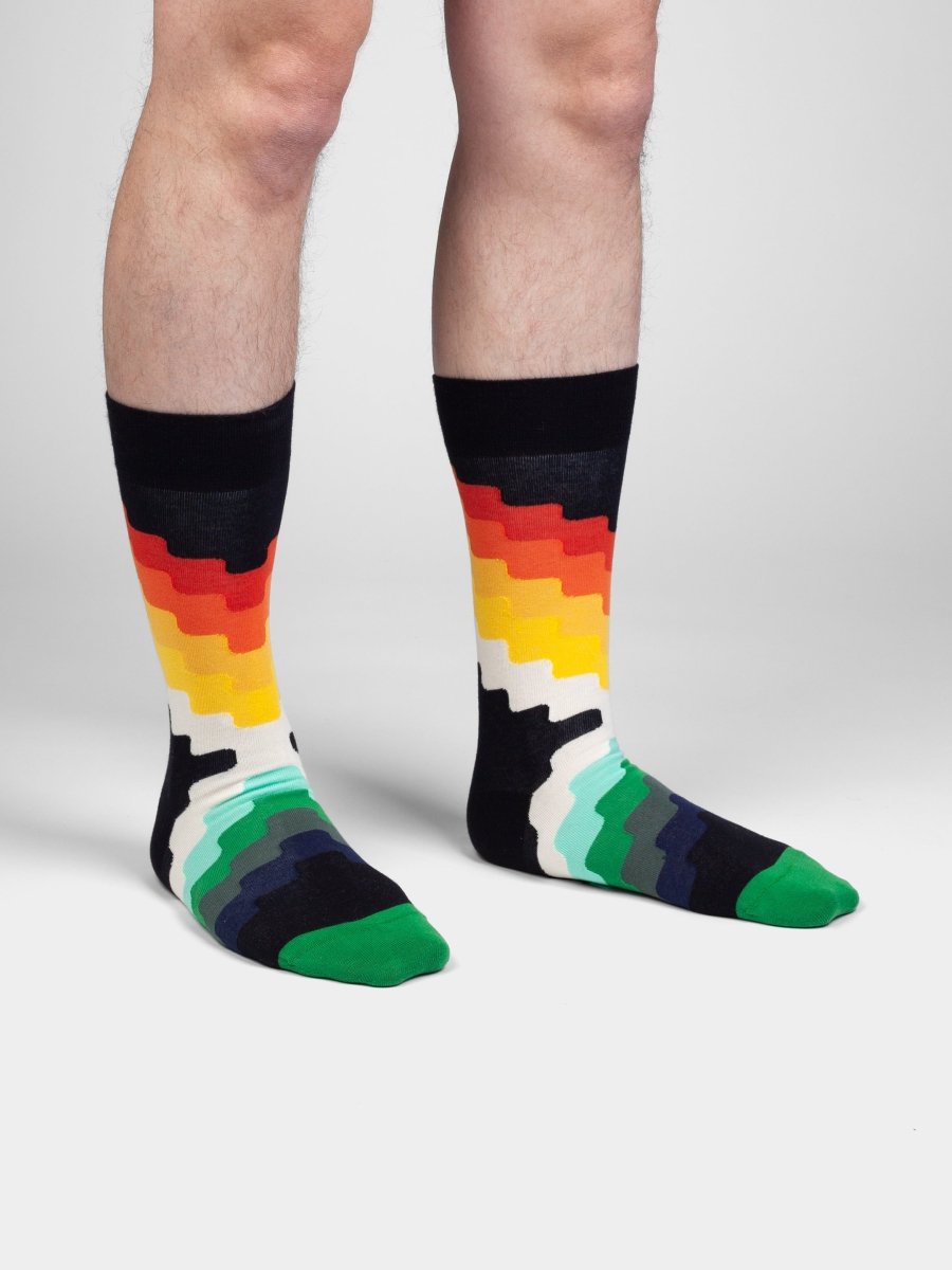 Socken Pixel Flame von DillySocks