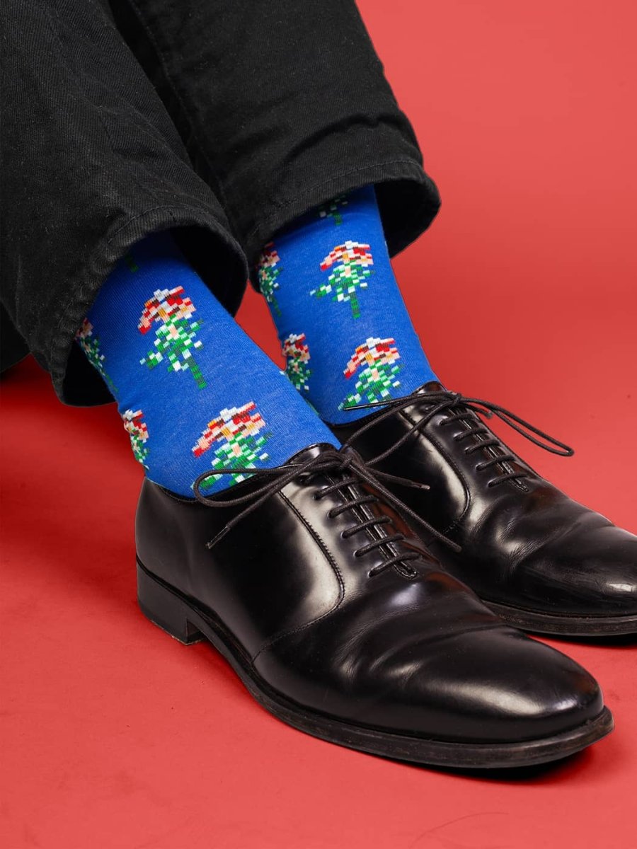 Socken Pixel Flowers von DillySocks