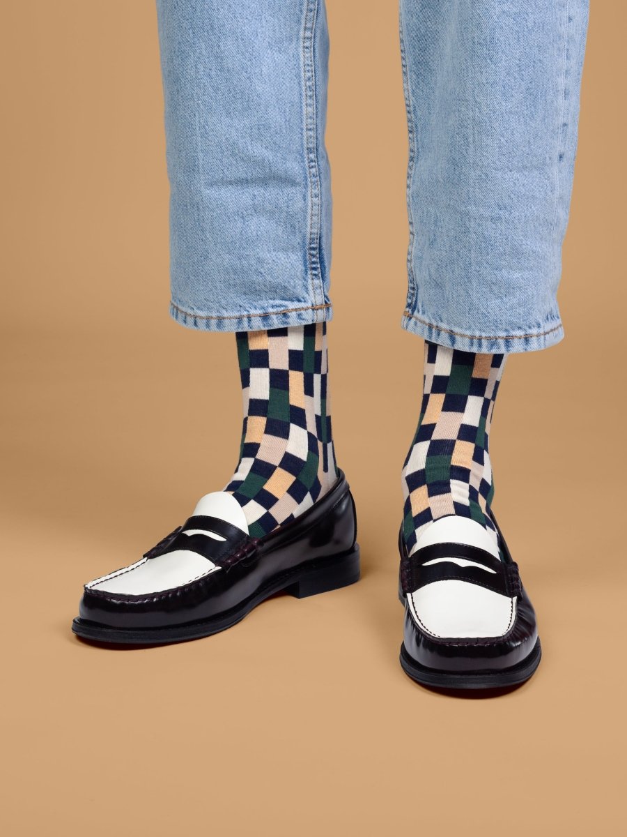 Socken Retro Grid von DillySocks