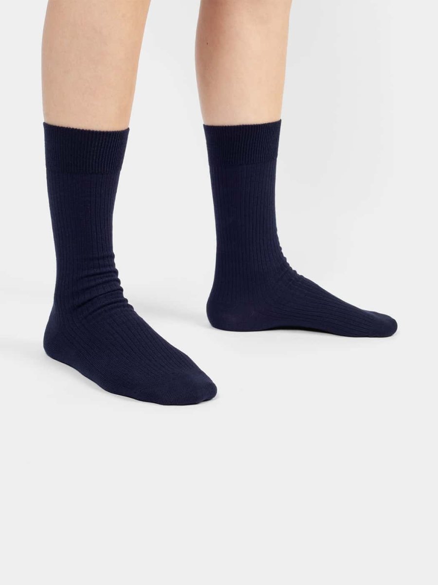 Ribbed Dark Navy