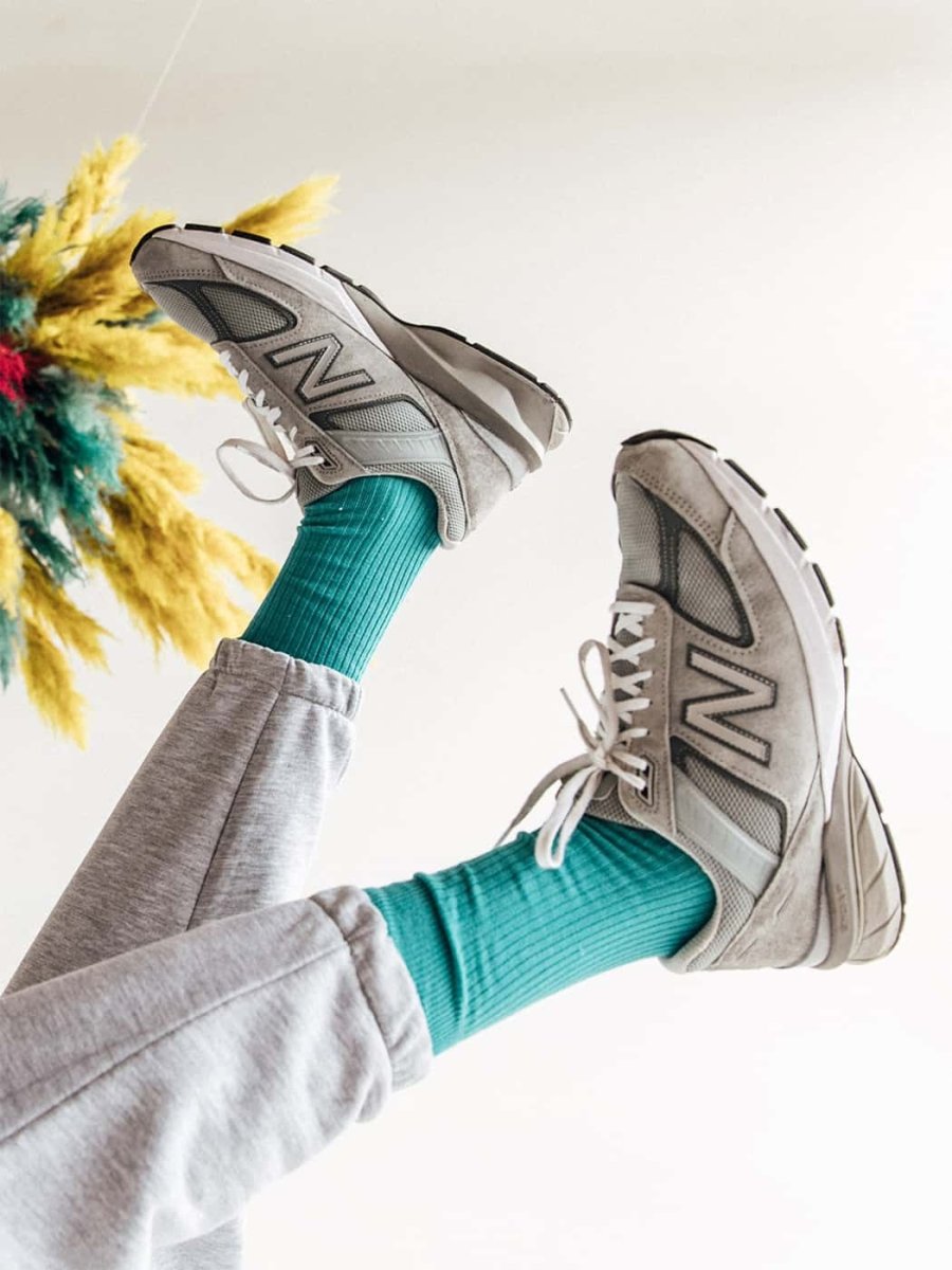 Ribbed Shiny Turquoise