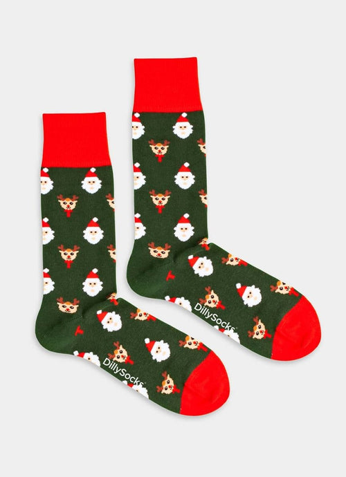 Socken Rudolph in the Forest von DillySocks