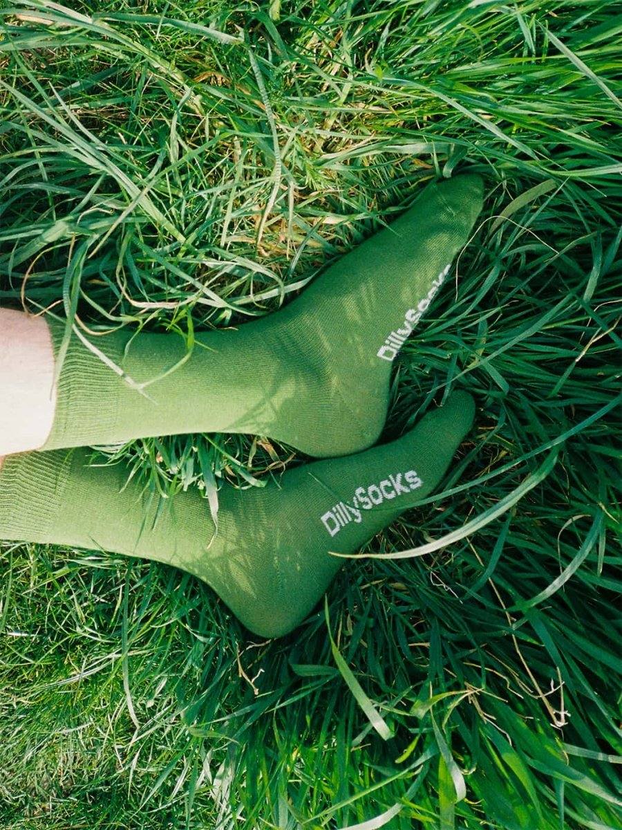 Socken - Sets D - Compose Moss Green (2er Pack) von DillySocks