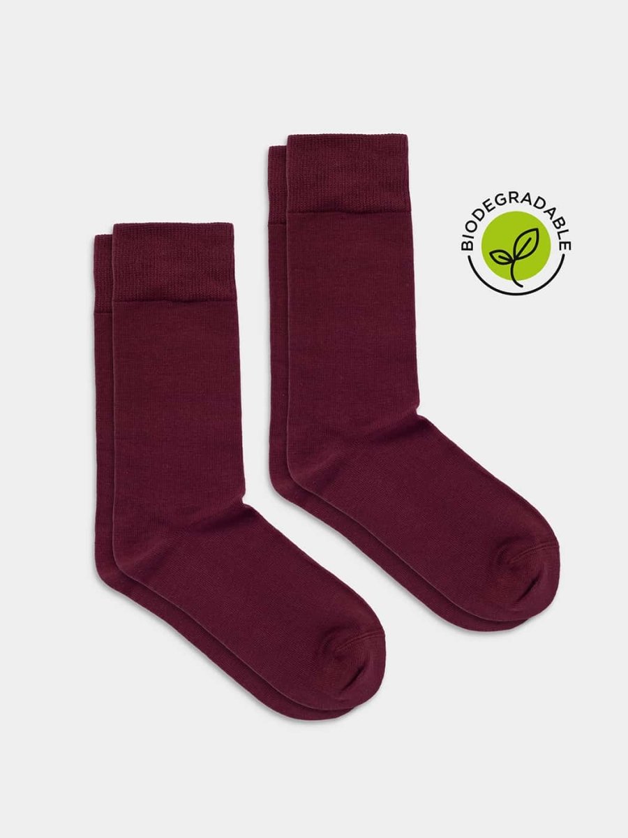 Socken - Sets D - Compose Wine Red (2er Pack) von DillySocks