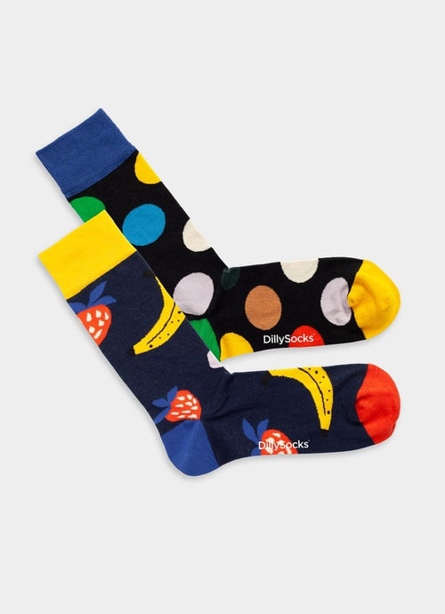 Socken - Sets Fruit Confetti (2er Pack) von DillySocks