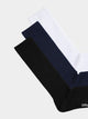 Ribbed Black N Blue N White (3er Pack)