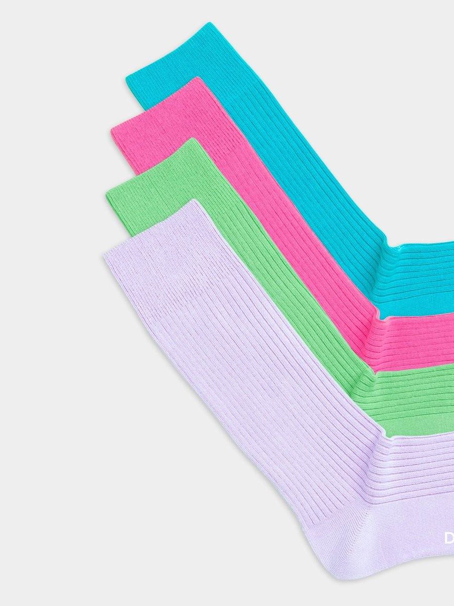 Socken - Sets Ribbed Color Blocking (4er Pack) von DillySocks