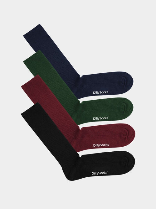 Ribbed Dark Color (4er Pack)