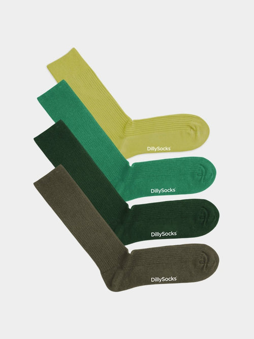 Ribbed Just Green (4er Pack)