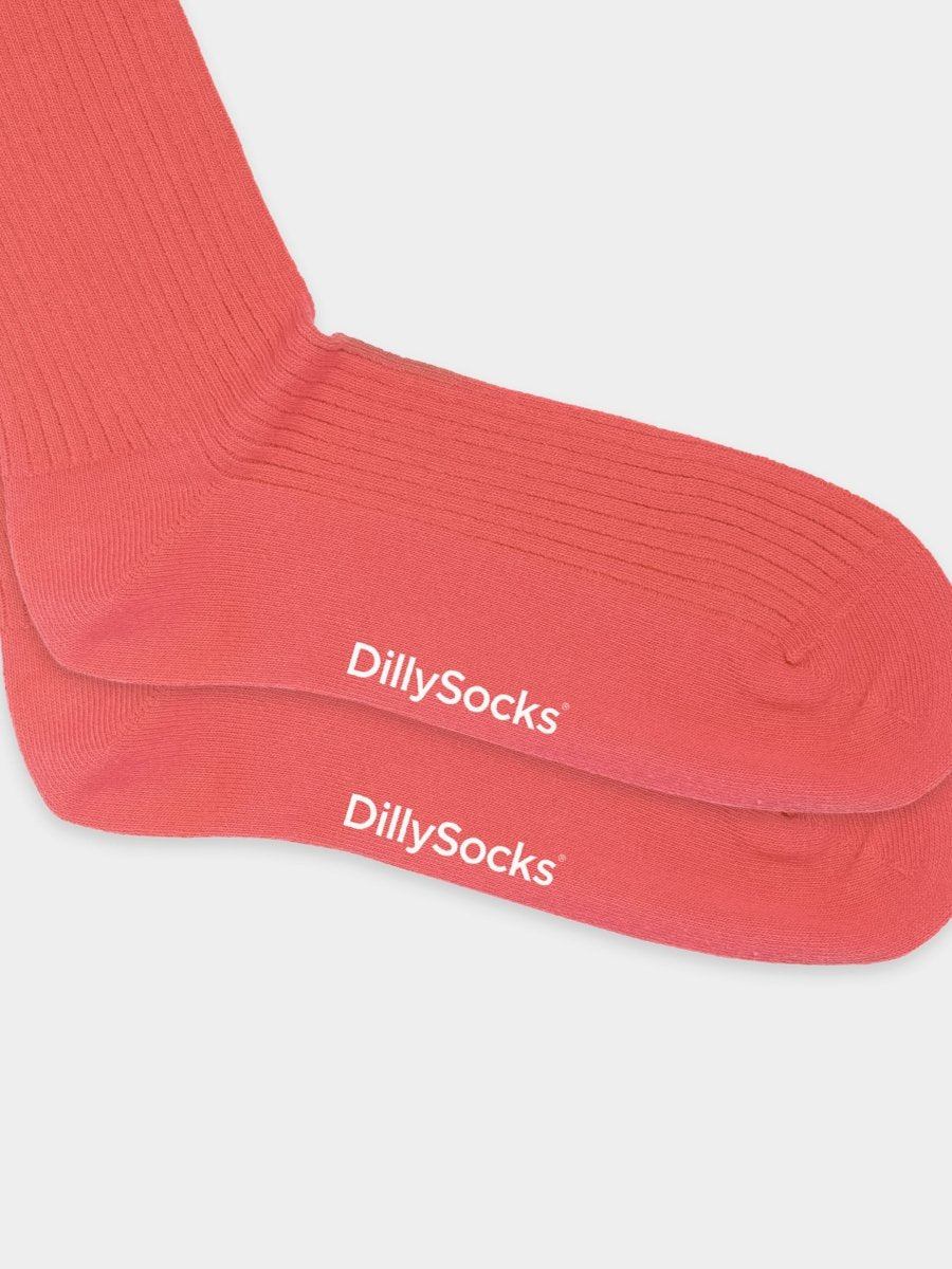 Socken - Sets Ribbed Just Red (4er Pack) von DillySocks