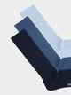 Ribbed Ocean Blue (pack de 3)