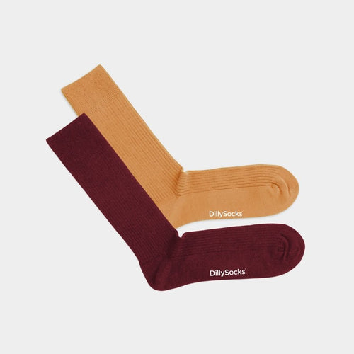 Socken - Sets Ribbed Oldschool Classics (2er Pack) von DillySocks